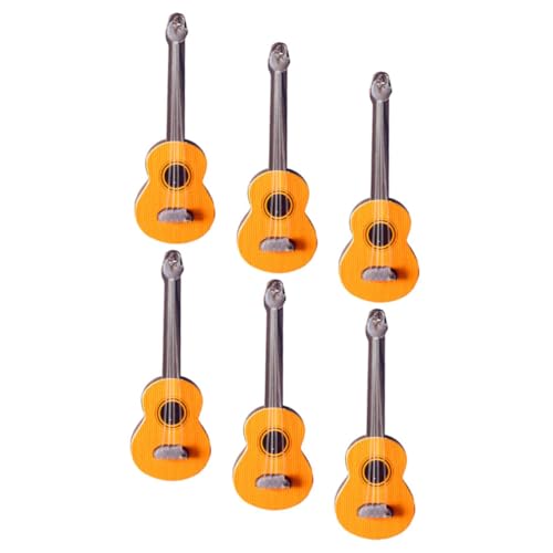BCOATH 6Stücke Miniaturgitarren Teiliges für Puppenhauszubehör Klassische Gitarren Modelle Realistische Miniaturmöbel für Kreative Dekoration Fotografie BCOATH 6Stücke Miniaturgitarren Teiliges für Puppenhauszubehör Klassische Gitarren Modelle Realistische Miniaturmöbel für Kreative Dekoration Fotografie von BCOATH