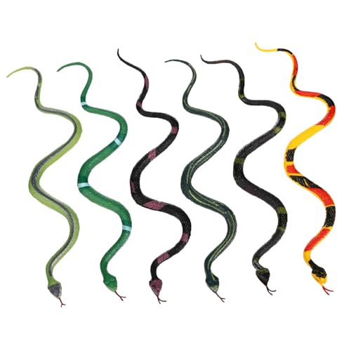BCOATH 6Stücke Realistische Schlangen Spielzeuge Flexible Reptilienfiguren für Streiche Halloween Dekorationen und Heimdekoration Langlebige Schlangen Requisiten BCOATH 6Stücke Realistische Schlangen Spielzeuge Flexible Reptilienfiguren für Streiche Halloween Dekorationen und Heimdekoration Langlebige Schlangen Requisiten von BCOATH