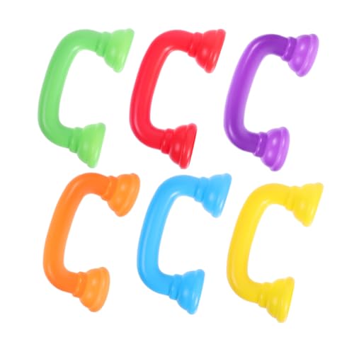 BCOATH 6Stücke Spielzeugtelefone für Kleinkinder Simulierte Hörer für Lese und Sprachförderung für Gruppenaktivitäten und Rollenspiele in Bunten Farben BCOATH 6Stücke Spielzeugtelefone für Kleinkinder Simulierte Hörer für Lese und Sprachförderung für Gruppenaktivitäten und Rollenspiele in Bunten Farben von BCOATH