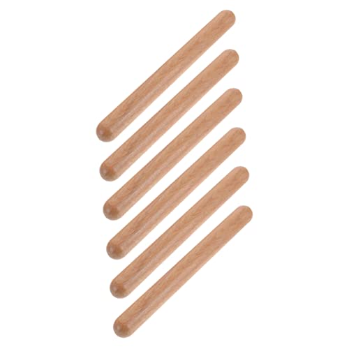 BCOATH 6Stücke Teiliges Rhythmus Stöcke aus Holz Musikalische Lernspielzeuge für Kleinkinder Fördert Rhythmusgefühl und Kreativität Sicher Langlebig und Leicht zu Handhaben BCOATH 6Stücke Teiliges Rhythmus Stöcke aus Holz Musikalische Lernspielzeuge für Kleinkinder Fördert Rhythmusgefühl und Kreativität Sicher Langlebig und Leicht zu Handhaben von BCOATH