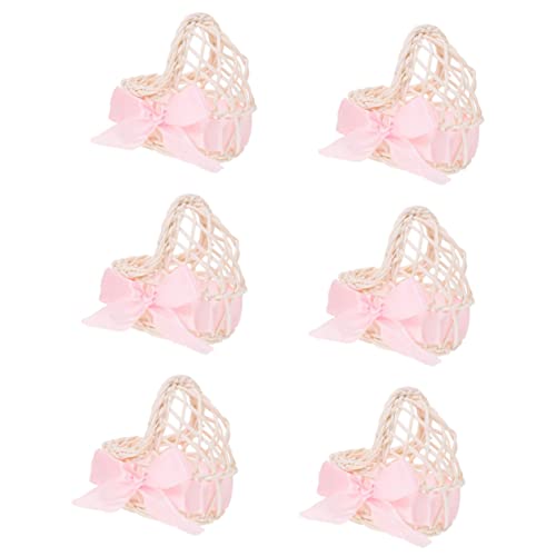 BCOATH Puppenhaus-blumenkorb-Ornament 6 Stück Mini-bastelkorb Für Handgefertigte Dekoration Zuhause Und Partygeschenke von BCOATH