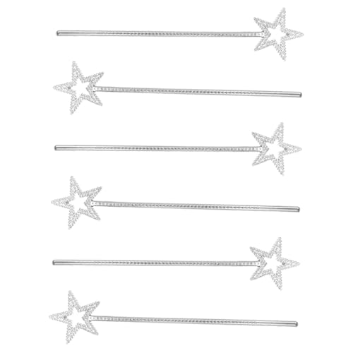 BCOATH 6pcs Neuheit Fairy Zauberstab Handheld Hollow Star Fairy Zauberstab Party Cosplay Requisiten BCOATH 6pcs Neuheit Fairy Zauberstab Handheld Hollow Star Fairy Zauberstab Party Cosplay Requisiten von BCOATH