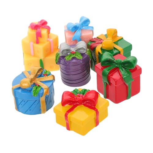 BCOATH 7 Stück Teiliges Miniatur Weihnachtsgeschenkbox Handgefertigte Resin Miniaturgeschenkboxen Farbige Mini Geschenkboxen für Puppenhaus Vielseitige Weihnachtsdekoration Kompakt und BCOATH 7 Stück Teiliges Miniatur Weihnachtsgeschenkbox Handgefertigte Resin Miniaturgeschenkboxen Farbige Mini Geschenkboxen für Puppenhaus Vielseitige Weihnachtsdekoration Kompakt und von BCOATH