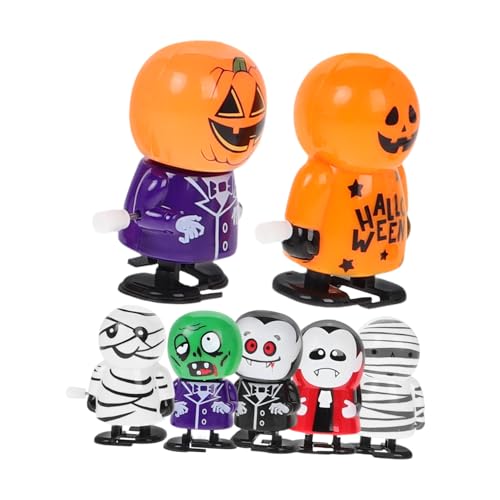 BCOATH 7 Stück aufziehen beängstigend Halloween-Aufzug gefälscht kleine Spielsachen Neuheit Trickspielzeug lustige Spielsachen für Halloween Plastik von BCOATH