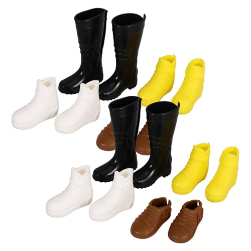BCOATH 8 Paare Miniatur Puppenschuhe Kleine Haus Dekoration Vielseitige Puppenhaus Accessoires Praktische Miniatur für DIY Kostüm Geeignet für Puppen und Mini Haus Kits BCOATH 8 Paare Miniatur Puppenschuhe Kleine Haus Dekoration Vielseitige Puppenhaus Accessoires Praktische Miniatur für DIY Kostüm Geeignet für Puppen und Mini Haus Kits von BCOATH