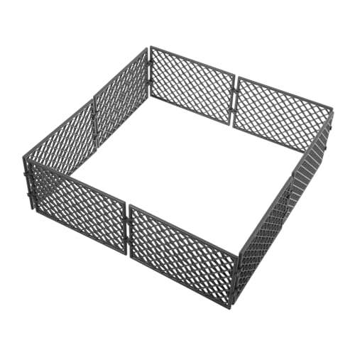 BCOATH 8 Stück Miniatur Zaun Teilig Kunststoff Miniaturzaun mit Dichtem Drahtgitter Einfach zu Montieren Stilvoll für Mikro Gefängnis Modell und Szenen Dunkelgrau BCOATH 8 Stück Miniatur Zaun Teilig Kunststoff Miniaturzaun mit Dichtem Drahtgitter Einfach zu Montieren Stilvoll für Mikro Gefängnis Modell und Szenen Dunkelgrau von BCOATH