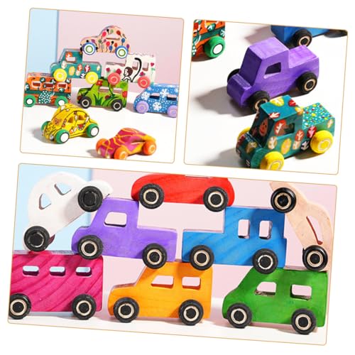 BCOATH 8 Stück Teiliges Holz Auto Bastelset für DIY Bemalbare Mini Wagen aus Natürlichem Holz Fördert Feinmotorik und Kreativität Handgefertigtes Holzspielzeug für kreatives Gestalten BCOATH 8 Stück Teiliges Holz Auto Bastelset für DIY Bemalbare Mini Wagen aus Natürlichem Holz Fördert Feinmotorik und Kreativität Handgefertigtes Holzspielzeug für kreatives Gestalten von BCOATH