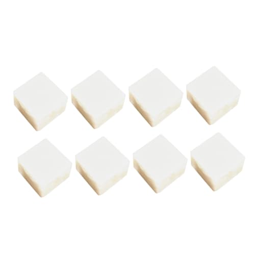 BCOATH 8 Stück Teiliges Imitiertes Tofu Modell Dekorative Nachbildung von Tofu Realistische Kunstnahrung für Fotorequisiten und Partydekoration Sicher und Langlebig von BCOATH