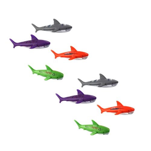 BCOATH 8 Stück Teiliges Unterwasser Tauchspielzeug in Fisch Form Schwimmspielzeug für Pool und Schwimmbad Robustes Badespielzeug zur Schwimmförderung für Jungen und Mädchen von BCOATH