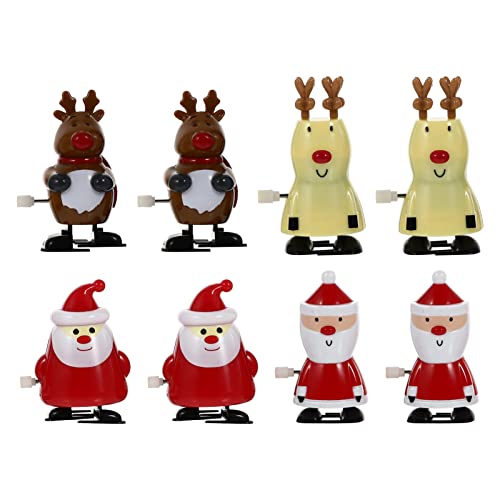 BCOATH 8 Stücke Weihnachten Wind-up Toys Cartoon Uhrwerk Spielzeug Educational Toys BCOATH 8 Stücke Weihnachten Wind-up Toys Cartoon Uhrwerk Spielzeug Educational Toys von BCOATH