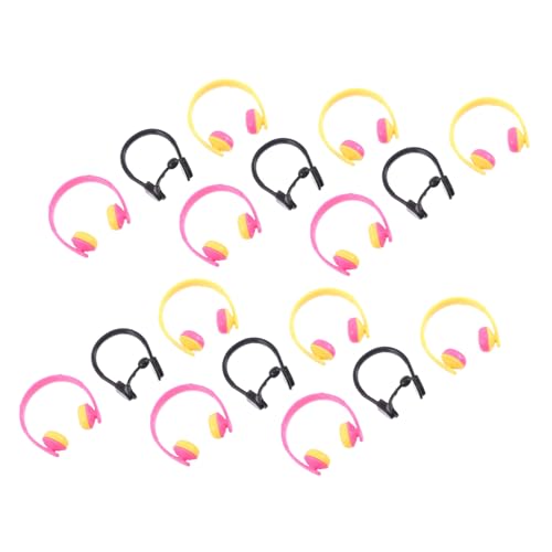 BCOATH 80 Stück Teiliges Puppen-mini-Headset- Lebensechte Kopfhörer Dekoration Vielseitige Puppenzubehör für Kreative Fotografie und Puppenkostüme Farblich Gemischte Mikrofone Robust und von BCOATH