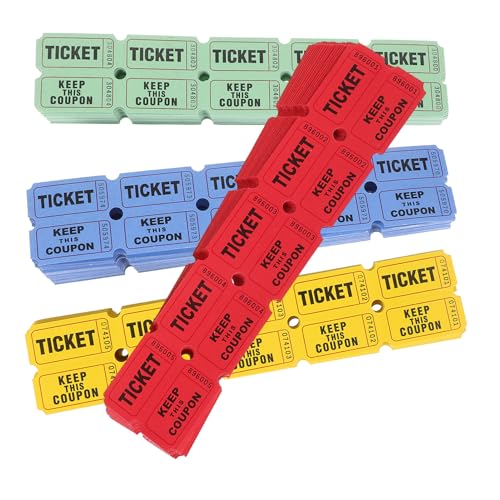 BCOATH Tragbare Party-Tickets Für Feiern 800 Stück Festival-tombola-Tickets Event-Ticket-Etiketten Für Den Massengebrauch von BCOATH