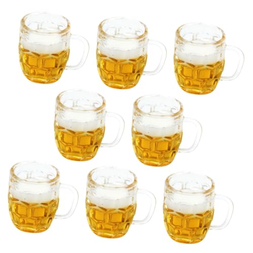 BCOATH 8Stücke Teiliges Bierbecher aus Harz für Puppenhaus Dekoration Mini Bier Modelle für DIY Projekte und Miniaturlandschaften BCOATH 8Stücke Teiliges Bierbecher aus Harz für Puppenhaus Dekoration Mini Bier Modelle für DIY Projekte und Miniaturlandschaften von BCOATH