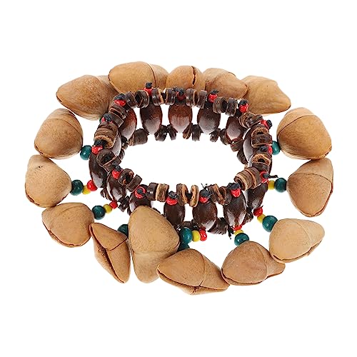 BCOATH Afrikanisches Nut Bangle Handbell Percussion Instrument Leichtes Kleines Wristband Bell mit Traditionellem Tribal Design für Musikunterricht Bandauftritte und Farblich Sortiert BCOATH Afrikanisches Nut Bangle Handbell Percussion Instrument Leichtes Kleines Wristband Bell mit Traditionellem Tribal Design für Musikunterricht Bandauftritte und Farblich Sortiert von BCOATH