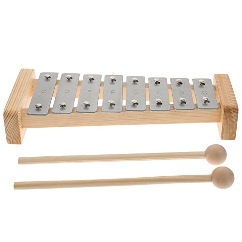 BCOATH Aluminium Xylophon Percussion Instrument Musikalisches zur Frühförderung Lernspielzeug für Jungen Mädchen der Feinmotorik und Hand Auge Koordination von BCOATH