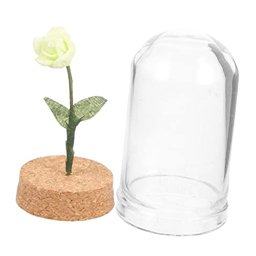 BCOATH -mittelstück Grüne Rose Miniaturblume in Glaskuppel Für Puppenhaus- BCOATH -mittelstück Grüne Rose Miniaturblume in Glaskuppel Für Puppenhaus- von BCOATH
