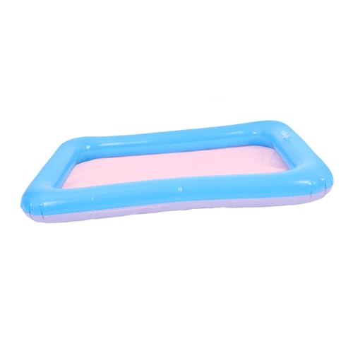 BCOATH Aufblasbares Mini Sandspiel Tablett PVC Angelbecken Tragbarer Wasserpool für Indoor Outdoor Sommer BCOATH Aufblasbares Mini Sandspiel Tablett PVC Angelbecken Tragbarer Wasserpool für Indoor Outdoor Sommer von BCOATH
