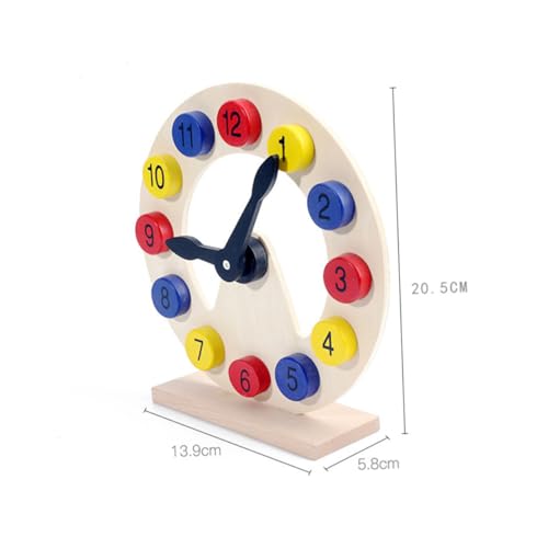 BCOATH Buntes Holzspielzeug Zahlenuhr Lernspielzeug für Kleinkinder Jungen Mädchen Pädagogisches Lernspiel aus Umweltfreundlichem Holz Fördert Zahlen Farbverständnis Spielerisch BCOATH Buntes Holzspielzeug Zahlenuhr Lernspielzeug für Kleinkinder Jungen Mädchen Pädagogisches Lernspiel aus Umweltfreundlichem Holz Fördert Zahlen Farbverständnis Spielerisch von BCOATH