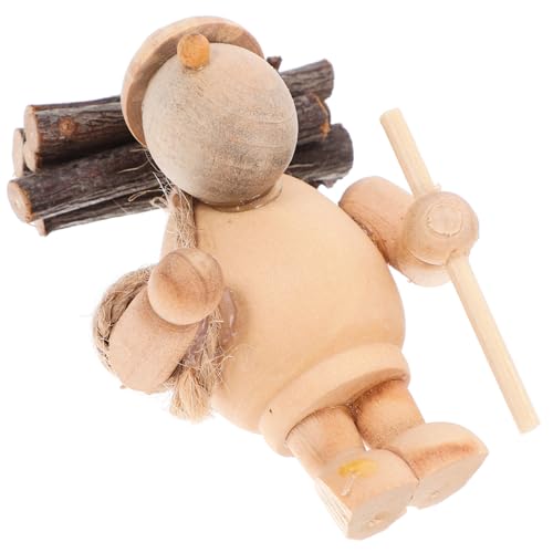 BCOATH Delikate Miniatur Figur Kompakt Holzhandwerk Dekoration für Garten Puppenhaus und Blumen Topf Leichtes DIY Ornament für Innen und Außenbereich BCOATH Delikate Miniatur Figur Kompakt Holzhandwerk Dekoration für Garten Puppenhaus und Blumen Topf Leichtes DIY Ornament für Innen und Außenbereich von BCOATH