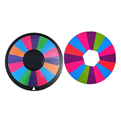 BCOATH Drehbares Spielrad mit Feldern Doppelseitig Partyspiel für Bar KTV Zuhause Robustes Vielseitiges Partyzubehör für Unterhaltsames und Geselliges Trinken von BCOATH