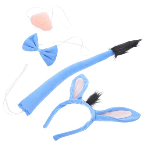 BCOATH Esel Tierkostüm mit Haarreif Fliege und Nase für Erwachsene Vielseitiges Kostümzubehör für Halloween Weihnachten Ostern Geburtstage und Themenpartys BCOATH Esel Tierkostüm mit Haarreif Fliege und Nase für Erwachsene Vielseitiges Kostümzubehör für Halloween Weihnachten Ostern Geburtstage und Themenpartys von BCOATH