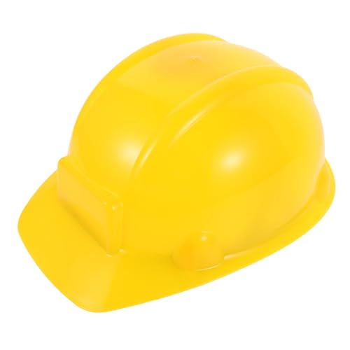 BCOATH Feuerwehrhelm Gelb Langlebiger Kunststoff Schutzhelm für Rollenspiele und Partys Kindgerechte Passform Realistisches Design Bequem und Robust für Mädchen und Jungen von BCOATH