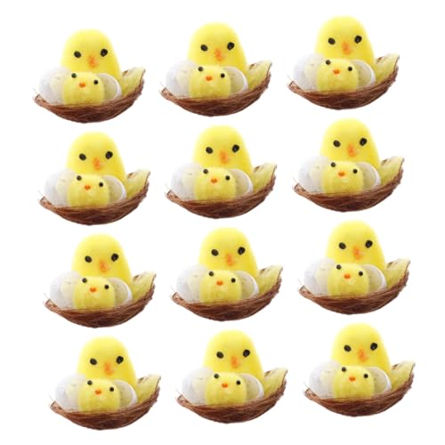 BCOATH Jungen Und Mädchen 12 Stücke Flauschigen Ostern Küken Dekorationen Kuscheltier Spielzeug Für Baby Ostern Dekorationen BCOATH Jungen Und Mädchen 12 Stücke Flauschigen Ostern Küken Dekorationen Kuscheltier Spielzeug Für Baby Ostern Dekorationen von BCOATH