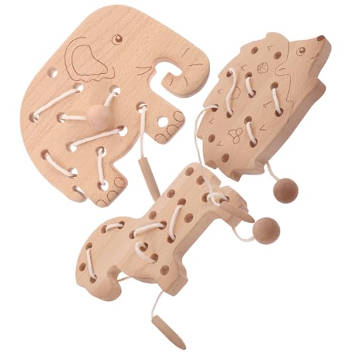 BCOATH Holz Fädelspielzeug für Kleinkinder Pädagogisches Lernspielzeug aus Sicherem Holz Fördert Feinmotorik Kreativität und Hand Auge koordination Wiederverwendbar Montessori Fädelspiel BCOATH Holz Fädelspielzeug für Kleinkinder Pädagogisches Lernspielzeug aus Sicherem Holz Fördert Feinmotorik Kreativität und Hand Auge koordination Wiederverwendbar Montessori Fädelspiel von BCOATH
