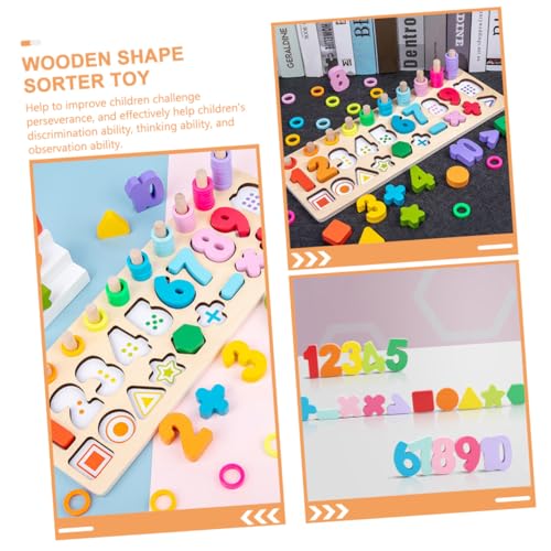 BCOATH Holz Lernspielzeug Zahlenpuzzle mit Bunten Formen Pädagogisch Abgerundete Kanten Sicher für Kleinkinder Fördert Zahlenverständnis und Farberkennung Geschenk für Ab Jahren BCOATH Holz Lernspielzeug Zahlenpuzzle mit Bunten Formen Pädagogisch Abgerundete Kanten Sicher für Kleinkinder Fördert Zahlenverständnis und Farberkennung Geschenk für Ab Jahren von BCOATH