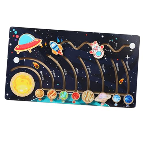 BCOATH Holzpuzzle Sonnensystem Bewegliche Planeten Lernspielzeug Pädagogisches Weltraumspiel für Vorschulkinder Fördert Kognitive Fähigkeiten Motorik und Kreativität BCOATH Holzpuzzle Sonnensystem Bewegliche Planeten Lernspielzeug Pädagogisches Weltraumspiel für Vorschulkinder Fördert Kognitive Fähigkeiten Motorik und Kreativität von BCOATH