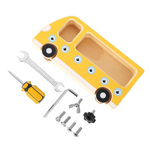 BCOATH Holzspielzeug Bus Form Busy Board mit Schrauben und Muttern Pädagogisches Lernspielzeug Feinmotorik Kognitiven Fähigkeiten und Praktischem Problemlösen Sicher und Langlebig BCOATH Holzspielzeug Bus Form Busy Board mit Schrauben und Muttern Pädagogisches Lernspielzeug Feinmotorik Kognitiven Fähigkeiten und Praktischem Problemlösen Sicher und Langlebig von BCOATH