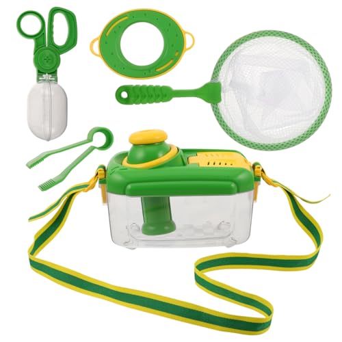 BCOATH Insektenfänger mit Pinzette und Lupe Leichtes Explorer Kit für Outdoor Entdeckung Pädagogisches Stem Lernspielzeug Tragbarer Insekten Lebensraum Behälter für Ab Jahren von BCOATH