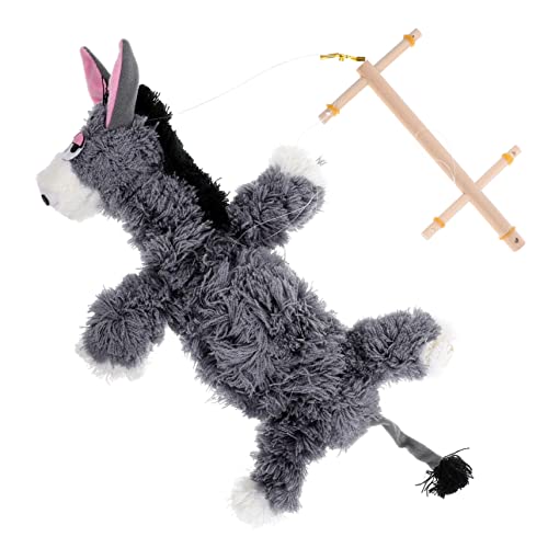 BCOATH Interaktive Marionette Aus üsch Grauer Esel Puppenspielzeug Für Tiermarionette Handgefertigtes Für Kreative Spielstunden BCOATH Interaktive Marionette Aus üsch Grauer Esel Puppenspielzeug Für Tiermarionette Handgefertigtes Für Kreative Spielstunden von BCOATH