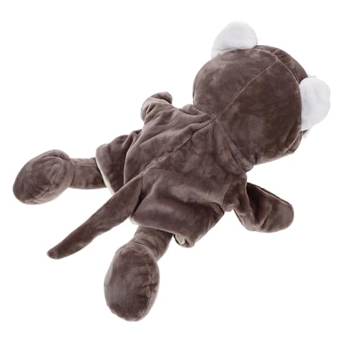 BCOATH Interaktive Waschbär Handpuppe aus Plüsch Frühes Lernspielzeug für Realistische Tierfigur zum Geschichtenerzählen Weiches Stofftier Fördert Eltern Junge Mädchen bindung und von BCOATH