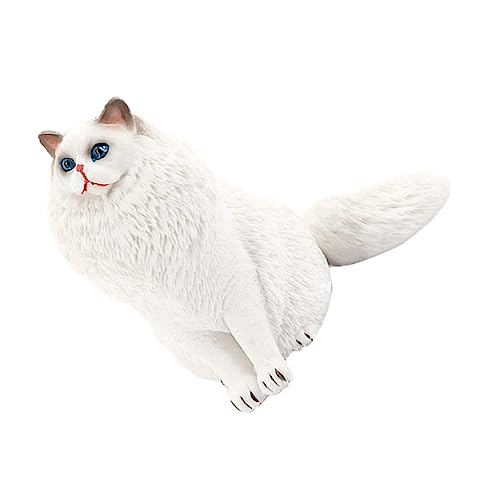 BCOATH Katzen Modell aus Kunststoff Realistische Katzenfigur zur Dekoration Hochwertiges für Geschenkidee für Lebensechte Darstellung mit Feinen Details von BCOATH