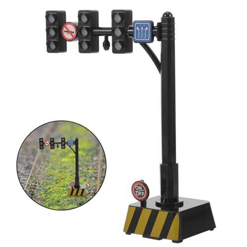 BCOATH Kinderampel Modell aus Kunststoff Miniatur Verkehrsampel mit LED licht DIY für Jungen und Mädchen Pädagogisches Stoppsignal für Verkehrssicherheit Dekoratives Lernspielzeug von BCOATH