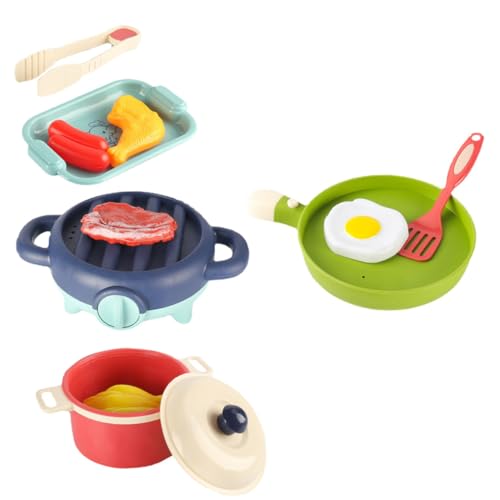 BCOATH Kinderküche Elektrischer Licht Backofen Imitation Kochgeschirr Pädagogisches Rollenspiel Küchenutensilien für Jungen und Mädchen Sicheres Material Frühkindliche von BCOATH