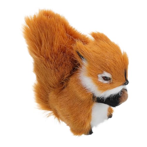 BCOATH Kleine Plüsch -eichhörnchen -Simulation Tiermodell Ornament Realistische Pelzige Eichhörnchen Mini Wald Tierplüsch Eichhörnchen Spielzeug Entzückend Ausgestopfte Eichhörnchen von BCOATH