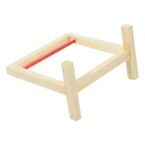 BCOATH Kleine Simulation Kleiderständer Miniatur Holz Kleiderbügel Regal Puppenhaus Möbel Prop BCOATH Kleine Simulation Kleiderständer Miniatur Holz Kleiderbügel Regal Puppenhaus Möbel Prop von BCOATH