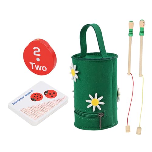 BCOATH Kleinkinder Montessori Lernspielzeug Lehrprop Kinder Sortierspiel für Zählendes Angelspielzeug Hölzerne Zahlenzählspielzeug für Matching Zähl Aufklärungsspielzeug Marienkäfer BCOATH Kleinkinder Montessori Lernspielzeug Lehrprop Kinder Sortierspiel für Zählendes Angelspielzeug Hölzerne Zahlenzählspielzeug für Matching Zähl Aufklärungsspielzeug Marienkäfer von BCOATH