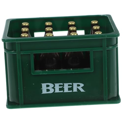 BCOATH Kreative Mini Bierkasten Statue Dekorative Miniatur für Puppenhaus und Mikro Landschaften für Foto Requisiten und DIY Projekte Grün von BCOATH