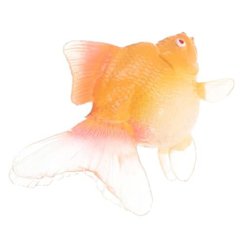 BCOATH Künstliche Aquarium Fische Simulationsfische für Lernspielzeug zur Kognitiven Entwicklung Sichere Deko für Aquarien und Terrarien Goldfisch Modell von BCOATH
