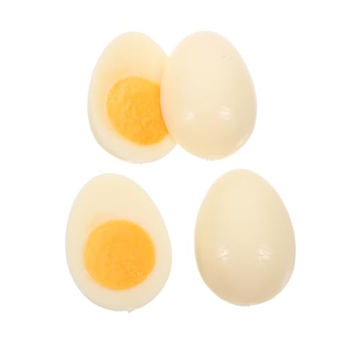 BCOATH Realistische 4 Stücke Gefälschte Eier Küche Lebensmittel Modelle Prop Eier Künstliche Requisiten Gekochte Fotografie Pan Faux Lebensmittel BCOATH Realistische 4 Stücke Gefälschte Eier Küche Lebensmittel Modelle Prop Eier Künstliche Requisiten Gekochte Fotografie Pan Faux Lebensmittel von BCOATH