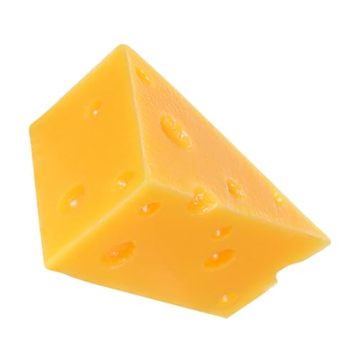 BCOATH Künstliches Käsemodell aus Harz Realistisches Dekorationsstück für Fotografie Backwaren und Desserts Vivid Triangular Cheese Fake für Zuhause und Küche BCOATH Künstliches Käsemodell aus Harz Realistisches Dekorationsstück für Fotografie Backwaren und Desserts Vivid Triangular Cheese Fake für Zuhause und Küche von BCOATH