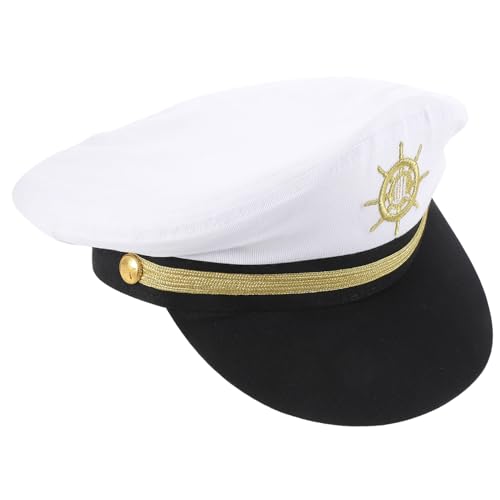 BCOATH Marinemütze Matrosenmütze Kreuzfahrthut Kleidung kostüme für Erwachsene kostüm Erwachsene Hüte Kostüme für Männer Kapitänsmütze für Yachten Kapitänsmütze für Damen einstellbar Kind von BCOATH