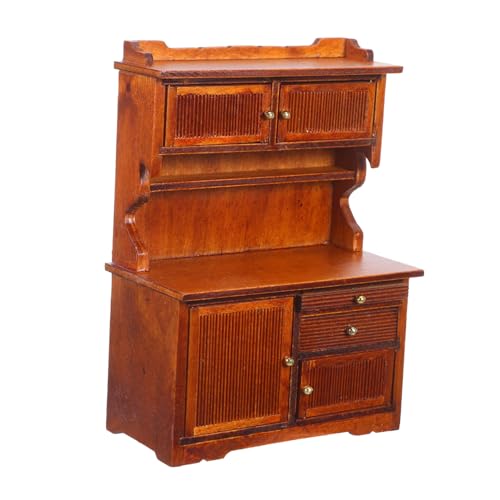 BCOATH Maßstab DIY Doppel-tür Schrank Retro Stil Realistisches Micro Regal Ornament für Puppenhaus Landschaft Praktische Aufbewahrung Einfache Montage BCOATH Maßstab DIY Doppel-tür Schrank Retro Stil Realistisches Micro Regal Ornament für Puppenhaus Landschaft Praktische Aufbewahrung Einfache Montage von BCOATH