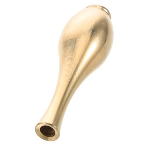 BCOATH Messingvase Minivase Miniaturvase Dekovase Heimvase Kreative Ornamente Schreibtischvase Heimdekoration Desktop Metallornamente Blumenarrangementvase Tischdekor Golden von BCOATH