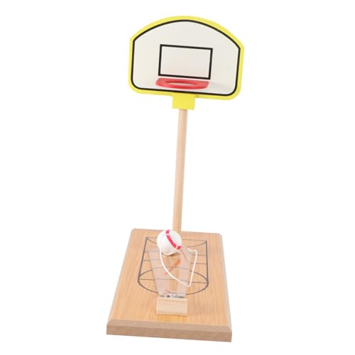 BCOATH Mini Holz Basketball Spielset Tisch Basketball für Ab Jahren Eltern Junge Mädchen Interaktion Umweltfreundlich Kreativitätsfördernd Hand Augen koordination von BCOATH