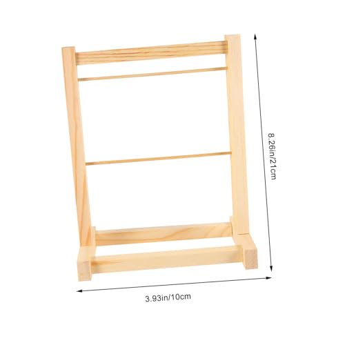 BCOATH Mini Holz Puppenkleiderbügel Doppellagig Umweltfreundlich Lackiert Platzsparender Puppenkleid aufbewahrungsständer für Kleine Puppenkleidung und Outfits Praktische Garderobe für BCOATH Mini Holz Puppenkleiderbügel Doppellagig Umweltfreundlich Lackiert Platzsparender Puppenkleid aufbewahrungsständer für Kleine Puppenkleidung und Outfits Praktische Garderobe für von BCOATH