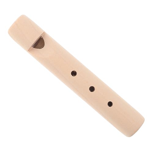 BCOATH Mini Holzflöte für DIY Bemalbares Orff Instrument Kleines Handliches Holzpfeifen Unbemalt für Kreative Musikförderung und Einfache Klangproduktion von BCOATH
